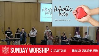 Bromley Temple Salvation Army  Sunday Blessing  21st July [upl. by Yeleek]