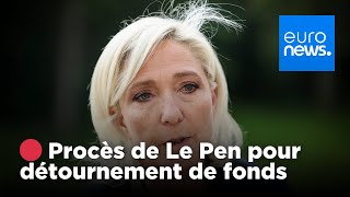 🔴 REPLAY  France  Marine Le Pen et le RN en procès pour détournement de fonds  euronews 🇫🇷 [upl. by Marilee]