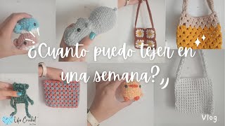 ¿Cuantas cosas puedo tejer en una semana  Life Crochet [upl. by Kerwinn241]