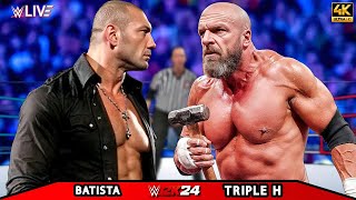 Batista vs Triple H  No Holds Barred Match  NXT VENGEANCE 2024  WWE Nov 212024 [upl. by Allimak307]