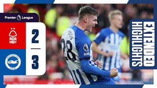 Extended PL Highlights Nottingham Forest 2 Brighton 3 [upl. by Zehe17]