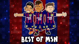 🔥THE BEST OF MSN🔥 Messi Suarez Neymar [upl. by Erehc]