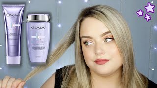 KÈRASTASE PURPLE SHAMPOO amp CONDITIONER REVIEW Courtneyroshell [upl. by Yennek]