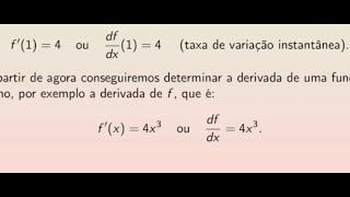 Notação de derivada e regras de derivação [upl. by Elleryt]