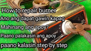 How to repair single burnergas stove step by step JM TUTORIAL [upl. by Neveda23]