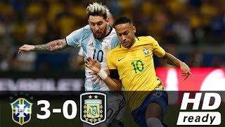 Brazil vs Argentina 30  All Goals amp Extended Highlights  World Cup 2018 10112016 HD [upl. by Rodger755]