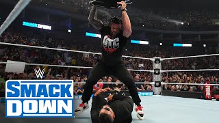 FULL SEGMENT Roman Reigns lays waste to The Bloodline SmackDown Aug 9 2024 [upl. by Noma801]