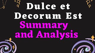 Dulce et Decorum Est Summary  Meaning  and Analysis [upl. by Bravin485]