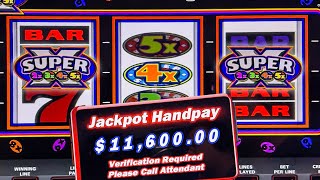 SUPER TIMES PAY MASSIVE JACKPOT WINS IN THE HIGH LIMIT SLOT MACHINE ROOM [upl. by Ruvolo]