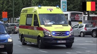 Brussel ambulances responding with siren and lights [upl. by Holub]