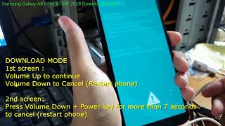 Samsung Galaxy A8 SMA730F 2018 Download Mode [upl. by Annoet]