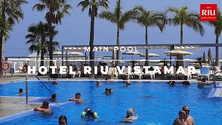 Hotel RIU VISTAMAR  🏨  Puerto Rico Gran Canaria  Main Pool [upl. by Etnecniv]