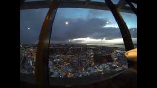 Timelapse  Auckland Skytower Orbit Revolving Restaurant [upl. by Sessilu226]