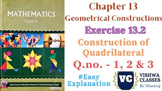 Class 9  Chapter 13 Geometrical Constructions  Exercise  132 QNo 1 to 3  CG Board  SAGES [upl. by Hoover]