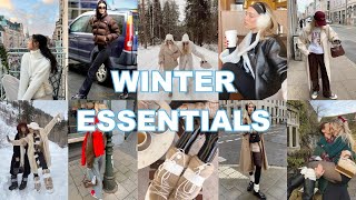 Winter Wardrobe Essentials  Where to Buy Them accessories jackets layers more [upl. by Valiant415]