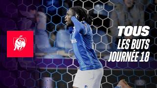 TOUS LES BUTS JOURNEE 18 👀⚽ Moments forts de la Jupiler Pro League 2324 [upl. by Eerhs]