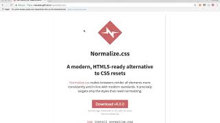 Adding CSS normalize [upl. by Anuaik]