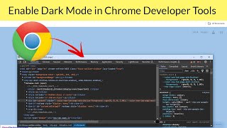 How to Enable Dark Mode in Chrome Developer Tools [upl. by Peirsen]