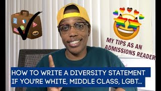 How to write a diversity statement for college applications even if you dont think youre diverse [upl. by Helsell]