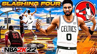 NEW quotSLASHING FOURquot BUILD is OVERPOWERED in NBA 2K22 [upl. by Leacock]