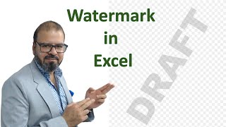 How to add a watermark to my Excel Spreadsheet [upl. by Oiznun551]