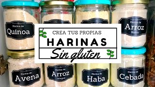 ¡CREA TUS PROPIAS HARINAS EN CASA CON OPCIONES SIN GLUTEN Transición Vegana [upl. by Yared]