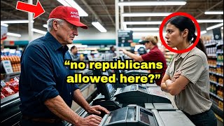 Cashier Refuses To Sell To Republican Man Wearing MAGA Hat Unaware He Owns The Store [upl. by Violetta188]