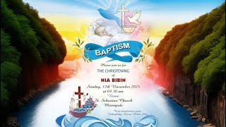 THE CHRISTENING OF NIA BIBIN [upl. by Eerb]