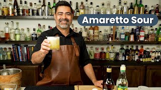 HOW TO MAKE AN AMARETTO SOUR COCKTAIL [upl. by Nickolaus]