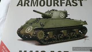 Armourfast M4 A3 105MM Sherman 172 Scale Plastic Kit Review [upl. by Brozak258]