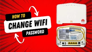 How to change Fiber internet WIFI password  Huawei fiber router password change  G PON optic [upl. by Robinson]