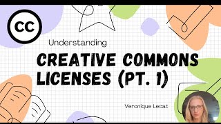 Understanding Creative Commons Licenses Pt 1 [upl. by Steffie]