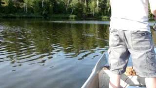 Josh Stein Topwater Pike Fishing in the Upper Peninsula of Michigan Keweenaw County 2009 [upl. by Brittany142]