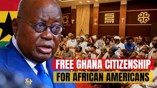 Ghana grants citizenship to African Americans amp Caribbeans as part of beyond the return initiative [upl. by Trillby]