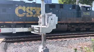 CSX 764 and 5392 reversing at Elsmere DE with a Very friendly engineer [upl. by Map]