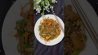 Japchae recipe easy korean dish recipe japchae kdramafans kpopfood koreanfood shorts food [upl. by Ahsieket]