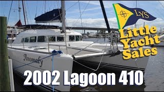 SOLD 2002 Lagoon 410 Catamaran Sailboat for Sale at Little Yacht Sales [upl. by Drusi]