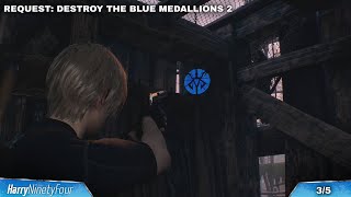 Resident Evil 4 Remake  Destroy The Blue Medallions 2 All Locations RE4 [upl. by Trebor537]