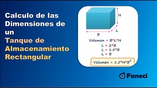 Calculo de las dimensiones de un TANQUE DE AGUA RECTANGULAR✅ [upl. by Frum]