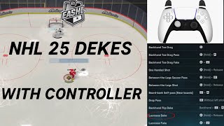 ALL NHL 25 DEKES W CONTROLLER  NHL 25 Deking Tutorial [upl. by Syman]