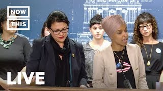 Reps Ilhan Omar and Rashida Tlaib Speak About Israel Trump  NowThis [upl. by Anitroc454]