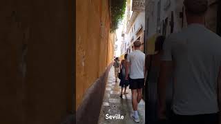 Narrow beautiful streets of Seville in Spain [upl. by Feirahs]