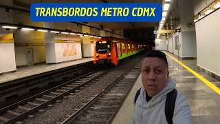 RECORRIENDO LOS TRANSBORDOS MÁS LARGOS DEL METRO CDMX [upl. by Nayk]