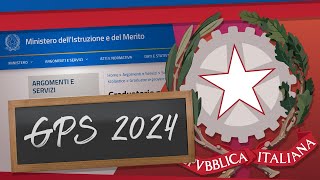 TUTORIAL ISCRIZIONE GRADUATORIE PROVINCIALI  GPS 202426 [upl. by Wakefield]