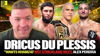 Dricus Du Plessis Khamzat Fight quotGoing to Be Chaosquot  Says quotIf I Catchquot Pereira quotYoure Going Downquot [upl. by Bloom465]