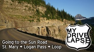 Going To The Sun Highway  Glacier National Park  Montana  Dashcam Tour [upl. by Ainuj]