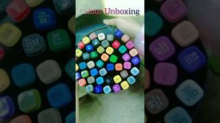 Marker 📑 pen unboxing drawing colour Unboxingunboxingvideo trandingshorts art markerunboxing [upl. by Gadmon]