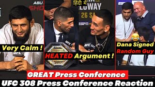 HEATED  UFC 308 Press Conference REACTION and BREAKDOWN in Hindi [upl. by Norab]