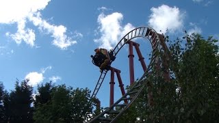 Dragons Fury Spinning Roller Coaster POV Chessington World of Adventures London England UK [upl. by Peih]