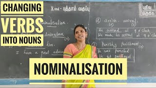 std 10  Nominalisation  converting other parts of speech into noun [upl. by Minna]